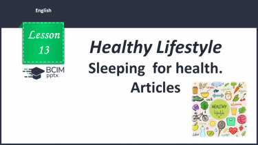 №013 - Sleeping for health. Articles