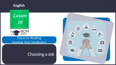 №10 - Вибір професії. Розвиток навичок читання. Опрацювання ЛО. Choosing a Job.  Focus on Reading. Develop Your  Vocabulary. №10 - Вибір професії. Розвиток навичок читання. Опрацювання ЛО. Choosing a Job.  Focus on Reading. Develop Your  Vocabulary.