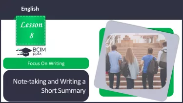 №08 - Нотування та написання короткого підсумку.  Розвиток навичок писемного продукування. Note-taking and Writing a Short Summary. Focus On Writing. №08 - Нотування та написання короткого підсумку.  Розвиток навичок писемного продукування. Note-taking and Writing a Short Summary. Focus On Writing.