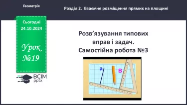 №19 - Розв’язування типових вправ і задач_