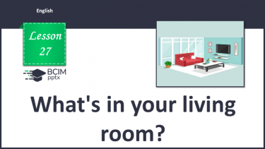 №027 - What’s in your living room?