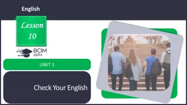 №10 - Перевірка знань.  Самооцінювання. Check Your English. №10 - Перевірка знань.  Самооцінювання. Check Your English.