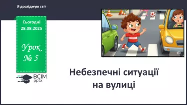 №005 - Небезпечні ситуації на вулиці. №005 - Небезпечні ситуації на вулиці.
