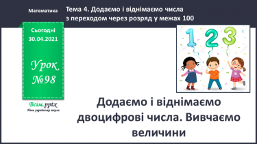 №098 - Додаємо і віднімаємо числа різними способами