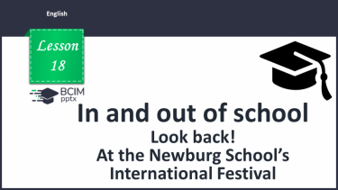 №018 - Look back! At the Newburg School’s International Festival.