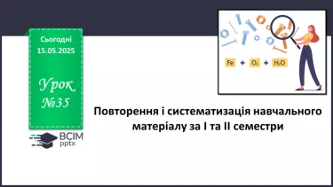 №035 - Повторення і систематизація навчального матеріалу за І та ІІ семестри №035 - Повторення і систематизація навчального матеріалу за І та ІІ семестри