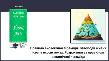 №006 - Правило екологічної піраміди №006 - Правило екологічної піраміди