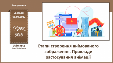 №06 - Інструктаж з БЖД. Етапи створення анімованого зображення. Приклади застосування анімації.