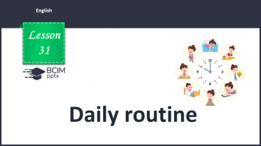 №031 - Daily routine