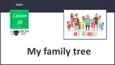 №020 - My family tree
