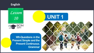 №010 - ГР4 Wh-питання в теперішньому простому та теперішньому тривалому часах. Вдосконалення граматичних навичок. №010 - ГР4 Wh-питання в теперішньому простому та теперішньому тривалому часах. Вдосконалення граматичних навичок.