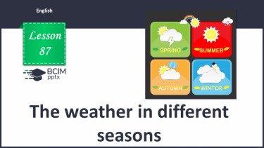 №087 - The weather in different seasons