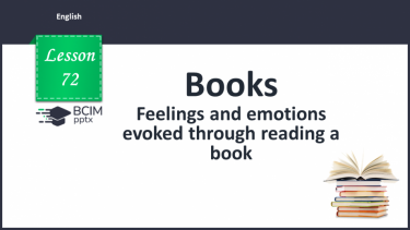 №072 - Feeling and emotions evoked through reading a book.