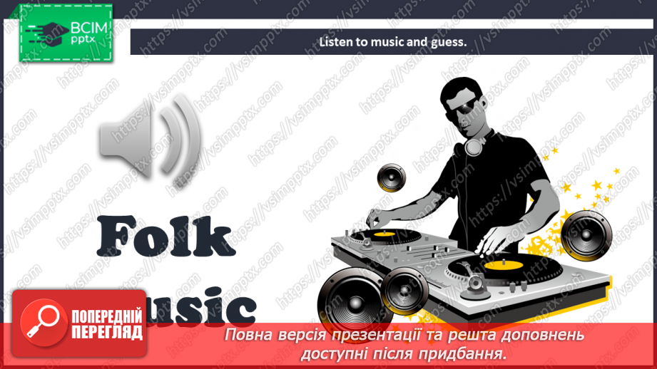 №033 - Styles of Music. Musical Instruments.10 №033 - Styles of Music. Musical Instruments.10