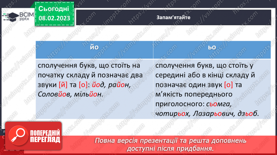 №091 - Сполучення букв ьо, йо.10 №091 - Сполучення букв ьо, йо.10