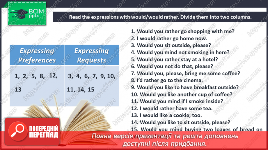 №061 - Grammar. “Would/Would rather”.7