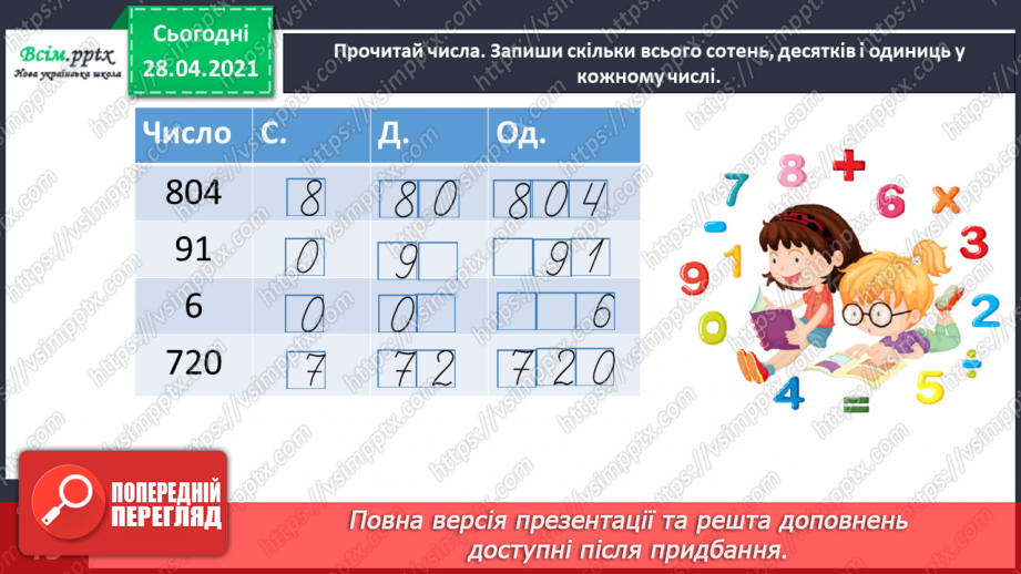 №097 - Письмове віднімання трицифрових чисел виду 563-441. Розв’язування задач.25