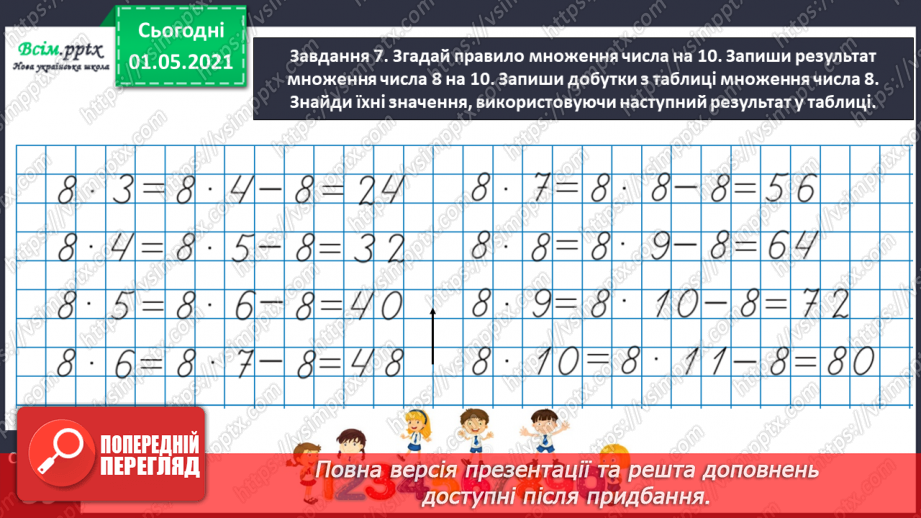 №021 - Досліджую таблиці множення і ділення23 №021 - Досліджую таблиці множення і ділення23