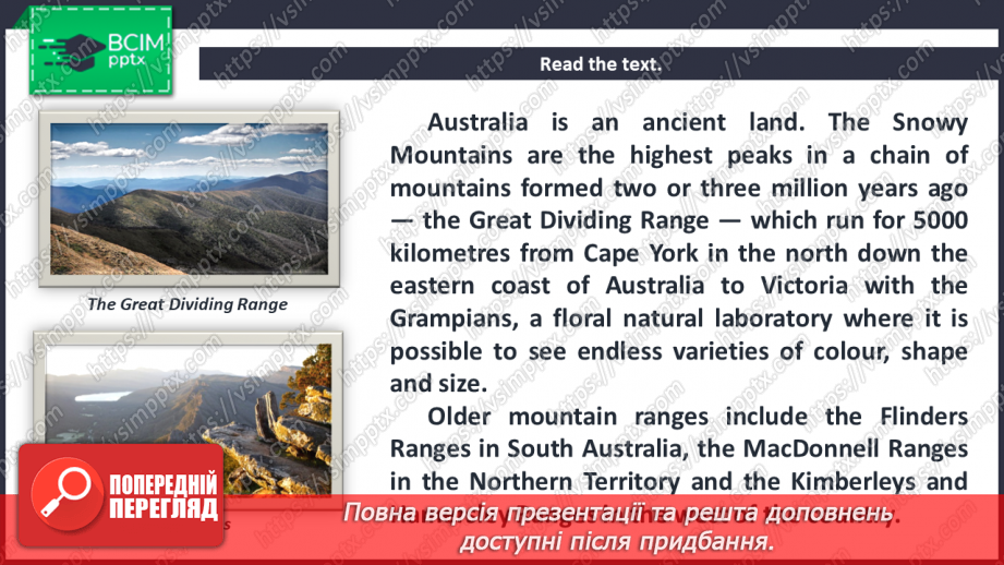 №065 - Fact File. Australia. The Mountains.11