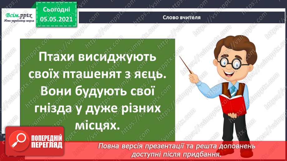 №045 - Різноманітність тварин у природі. Птахи8