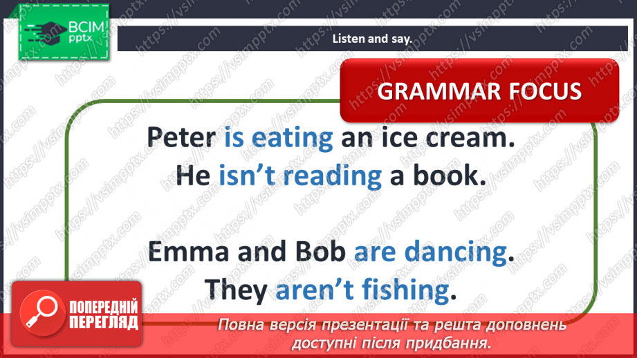 №061 - By the sea. “He/She/They is/are eating …”, “He/She/They isn’t/aren’t eating …”12 №061 - By the sea. “He/She/They is/are eating …”, “He/She/They isn’t/aren’t eating …”12