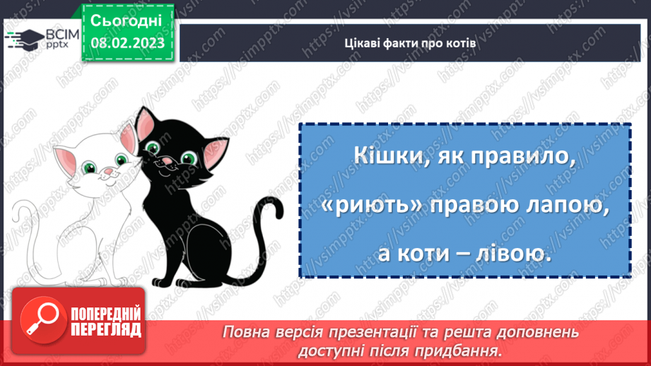 №084 - Урок розвитку зв’язного мовлення 10. Складання сенкану «Котики»18