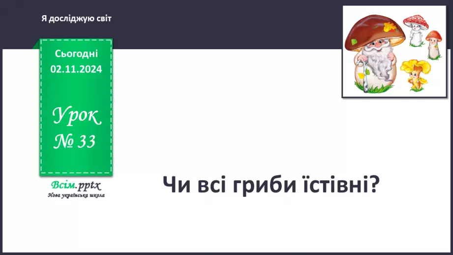 №0033 - Чи всі гриби їстівні0 №0033 - Чи всі гриби їстівні0