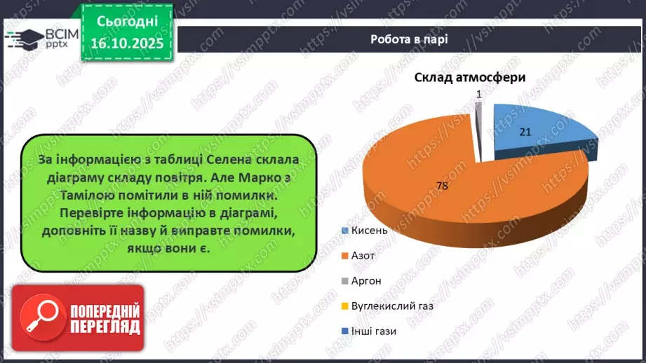 №18 - Склад повітря. Кисень як найважливіший газ життя.11 №18 - Склад повітря. Кисень як найважливіший газ життя.11