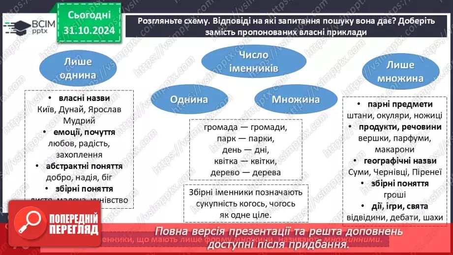 №0044 - Число іменників. Збірні іменники9