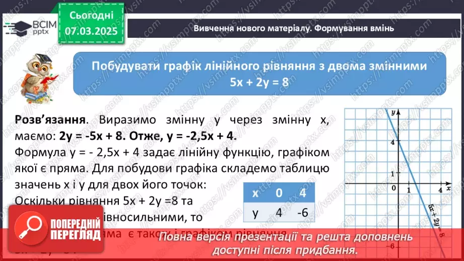 №078 - Графік лінійного рівняння9