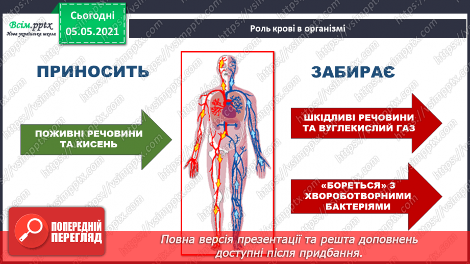 №072 - Для чого людині органи кровообігу?10 №072 - Для чого людині органи кровообігу?10