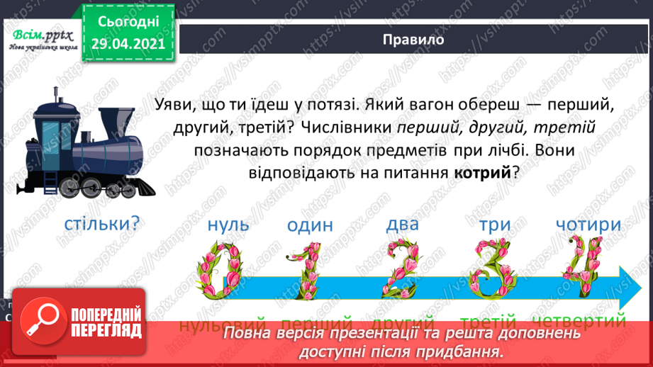 №102 - Числівники, які відповідають на питання котрий? Ю. Тувім «Паротяг» (скорочено)4 №102 - Числівники, які відповідають на питання котрий? Ю. Тувім «Паротяг» (скорочено)4