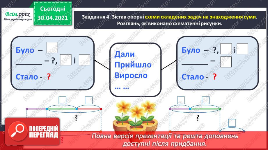 №049 - Досліджуємо складені задачі на знаходження різниці й суми15