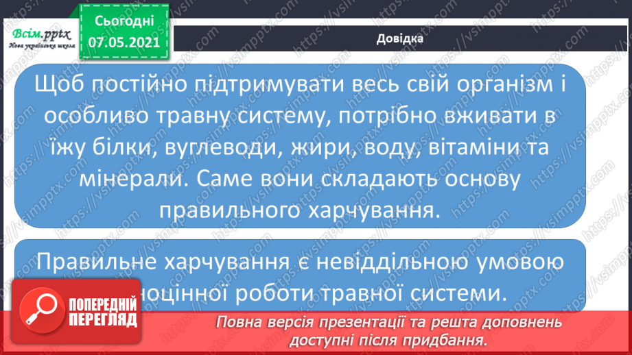 №059 - Збереження органів травлення. Правила споживання їжі16