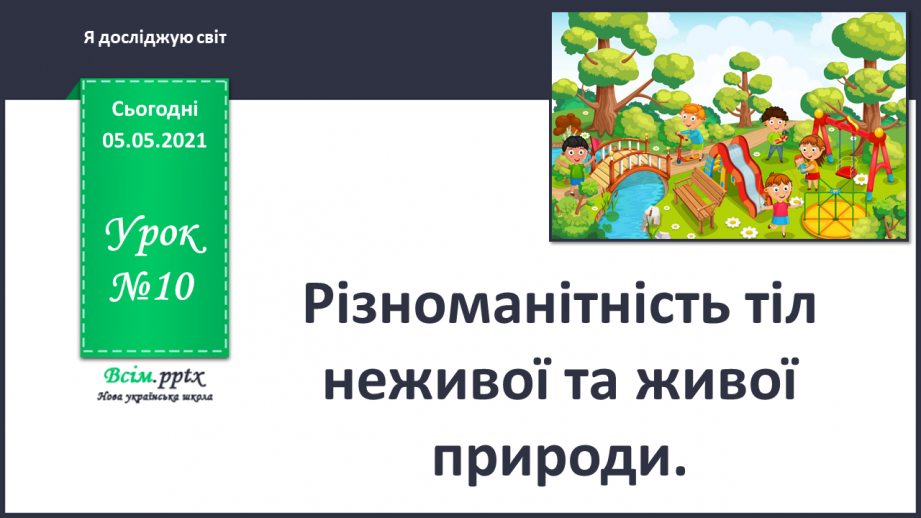 №010 - Різноманітність тіл неживої та живої природи.0