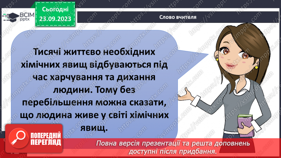 №10 - Хімічні явища та ознаки, що їх супроводжують.19