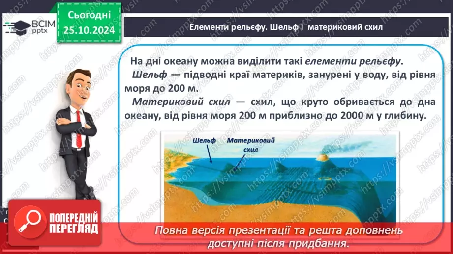 №20 - Рельєф дна Світового океану10