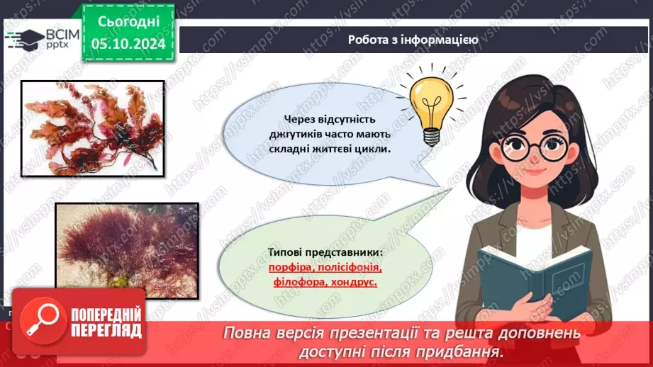 №19 - Зелені та Червоні водорості.21 №19 - Зелені та Червоні водорості.21