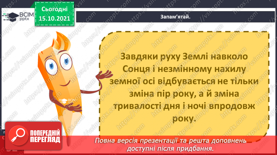 №025 - Рух Землі навколо Сонця. Теплові пояси16 №025 - Рух Землі навколо Сонця. Теплові пояси16