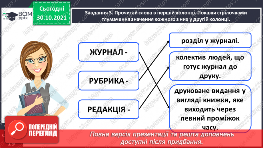 №042 - Розвиток зв’язного мовлення. Написання розповіді за поданим планом. Тема для спілкування: «Мій улюблений журнал»15