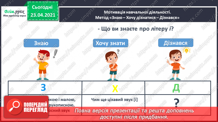 №038 - Закріплення звукового значення букви «і». Тверді і м’які приголосні звуки. Звуковий аналіз слів. Театралізування.4