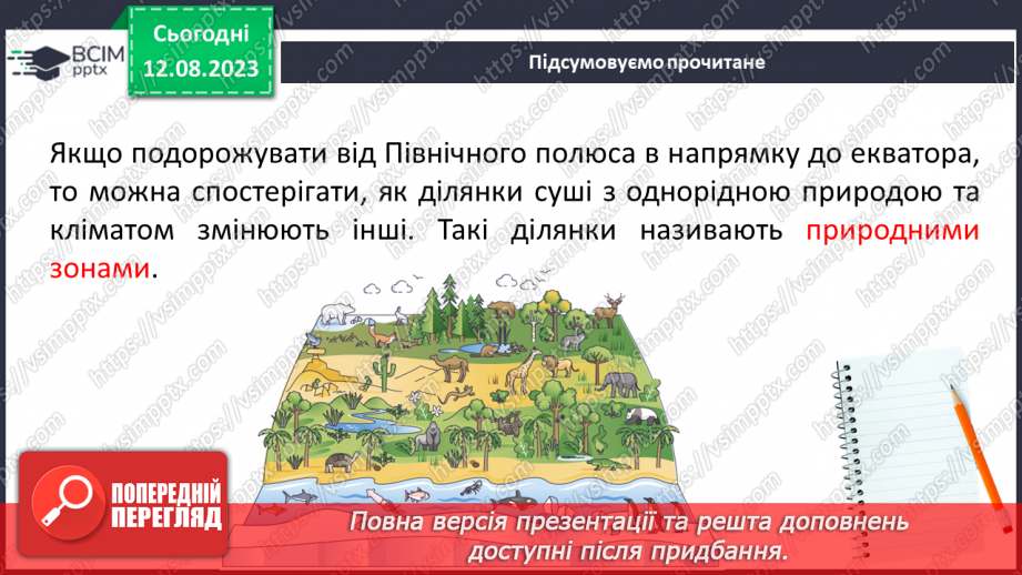 Урок №46 для 5 класу інтегрованого курсу "Довкілля" за О. Григоровичем ...