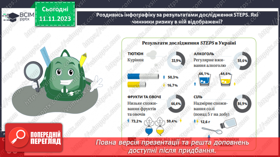 №12 - Неінфекційні захворювання. Що спричиняє неінфекційні захворювання.11