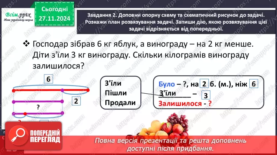 №055 - Досліджуємо задачі на знаходження різниці15 №055 - Досліджуємо задачі на знаходження різниці15