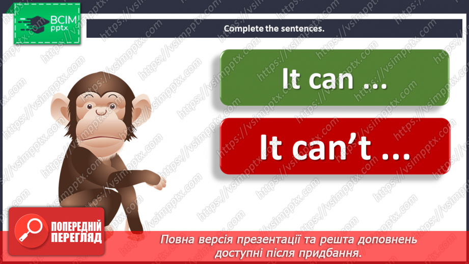 №053 - Animals – 5c. “It can/can’t …”, It can … and …”, “It cannot …, but it can …”17