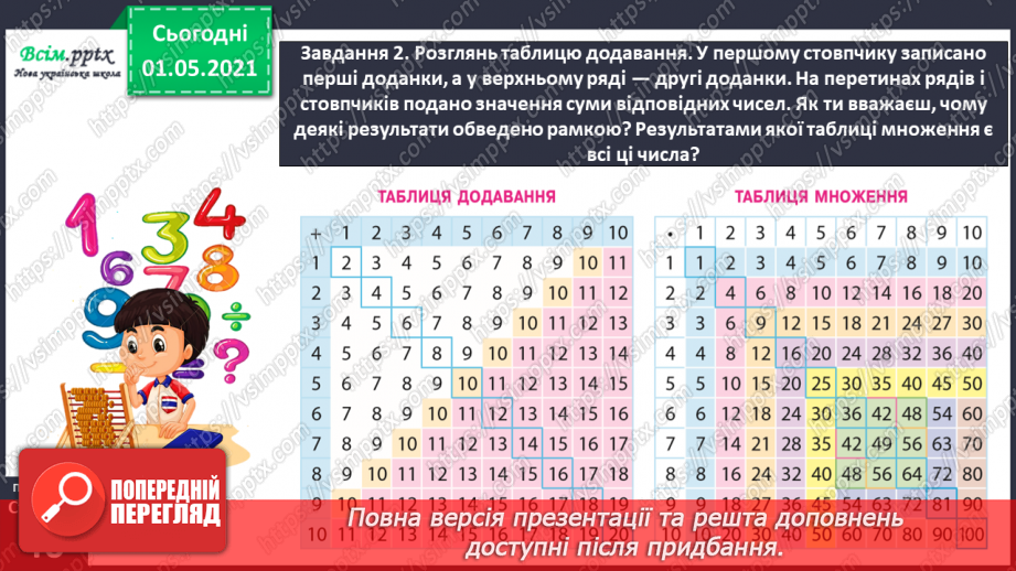 №024 - Досліджуємо таблицю Піфагора23 №024 - Досліджуємо таблицю Піфагора23