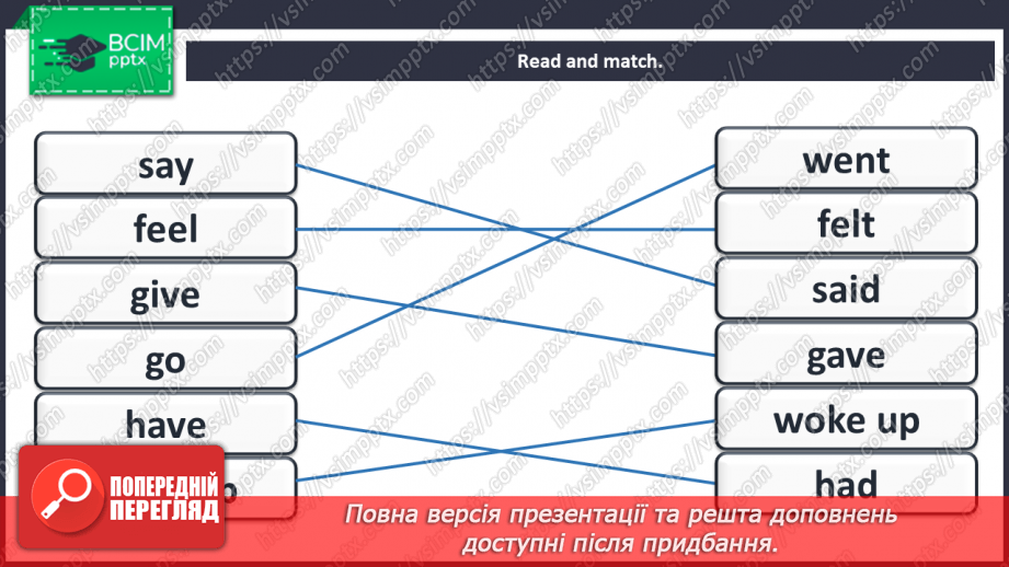 №087 - At the hospital. “Wake up – woke up”, “feel - felt”, “have - had”, “go - went”, “give - gave”, “say - said”8 №087 - At the hospital. “Wake up – woke up”, “feel - felt”, “have - had”, “go - went”, “give - gave”, “say - said”8