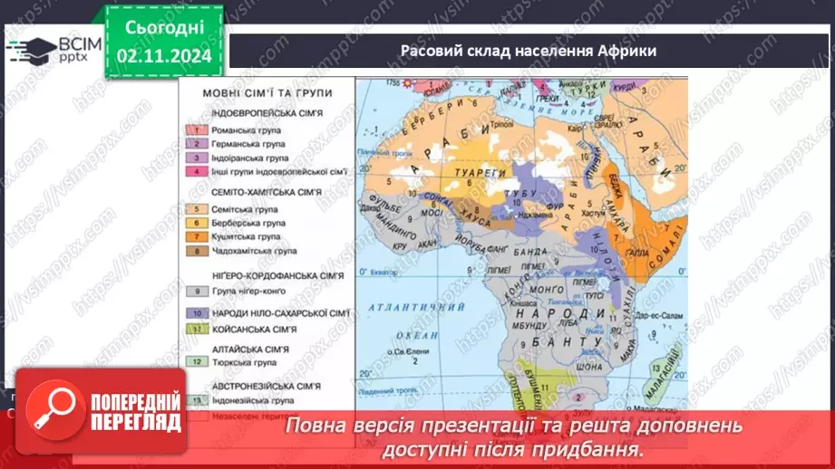 №21 - Населення та політична карта Африки.7