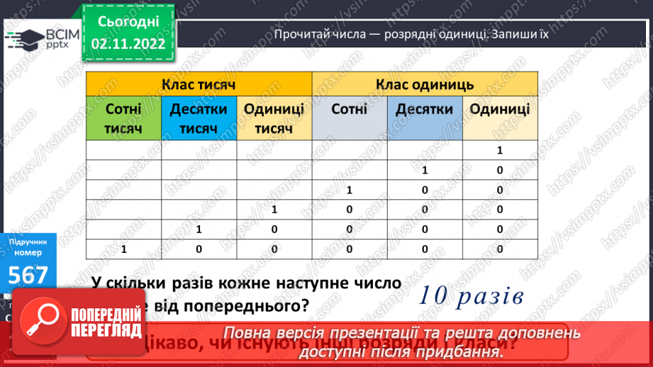 №059-60 - Співвідношення між розрядними одиницями. Розрядний склад числа9 №059-60 - Співвідношення між розрядними одиницями. Розрядний склад числа9