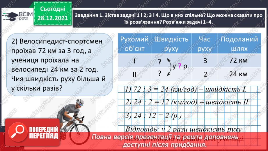 №081 - Розв’язуємо складені задачі з величинами: подоланий шлях, швидкість руху24 №081 - Розв’язуємо складені задачі з величинами: подоланий шлях, швидкість руху24
